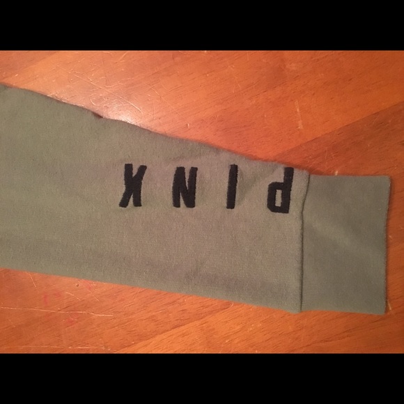 Army green PINK zip up jacket - Picture 3 of 4